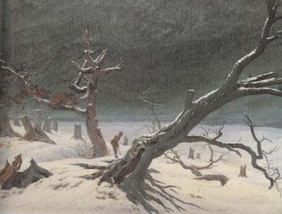 Caspar David Friedrich Winter Landsacpe (mk10) oil painting image